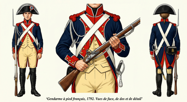 Жандарм пеший, 1792 год. Жандарм пеший, 1792 год.