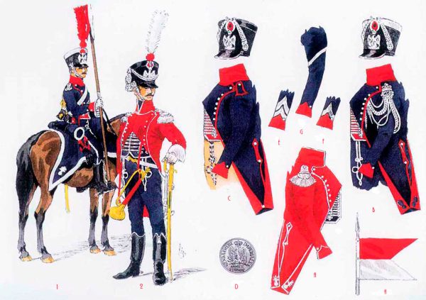Униформа жандармов-улан Испании, 1811-1813 годы Униформа жандармов-улан Испании, 1811-1813 годы