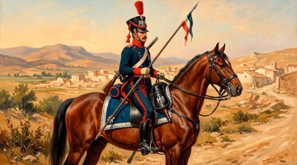 Жандарм-улан (gendarme chevau-léger lancier), Испания, около 1812 года Жандарм-улан (gendarme chevau-léger lancier), Испания, около 1812 года