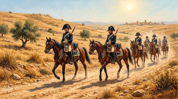 Конный патруль французской жандармерии на дороге в Кастилии, около 1812 года Конный патруль французской жандармерии на дороге в Кастилии, около 1812 года