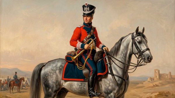 Трубач жандармов-улан (trompette des chevau-légers lanciers), Испания, около 1812 года Трубач жандармов-улан (trompette des chevau-légers lanciers), Испания, около 1812 года
