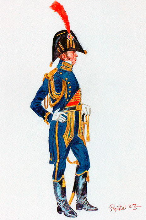 Капитан (Lieutenant de Vaisseau) гвардейских моряков в полной форме, 1809 год. Капитан (Lieutenant de Vaisseau) гвардейских моряков в полной форме, 1809 год.