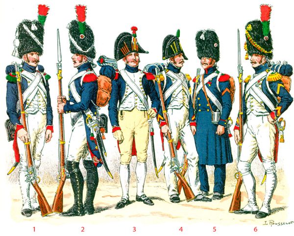 Гвардейские пешие егеря, 1800-1815 годы