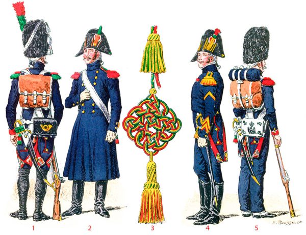 Гвардейские пешие егеря, 1800-1815 годы