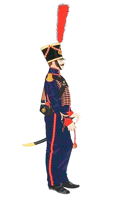 Унтер-офицер в полной форме, 1811-1814 годы. Унтер-офицер в полной форме, 1811-1814 годы.