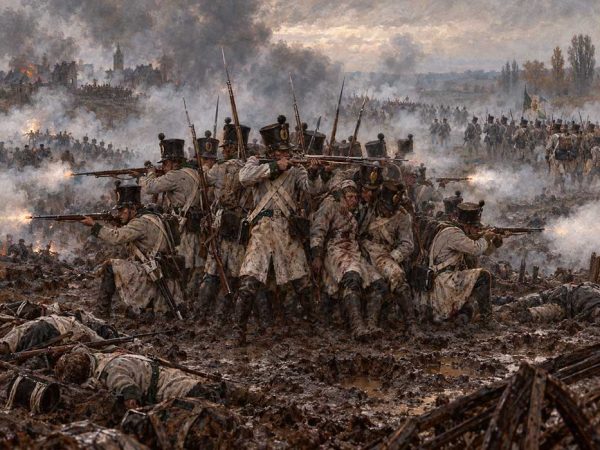 Лейпциг, 18 октября 1813 г. (верный отряд генерала Цешау).