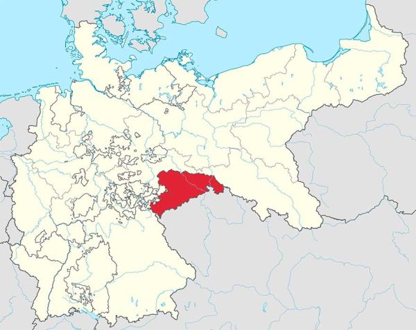 Королевство Саксония: карта